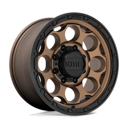 KMC KM541 DIRTY HARRY Matte Bronze W/ Black Lip wheel showcasing aggressive design and rugged aesthetics.