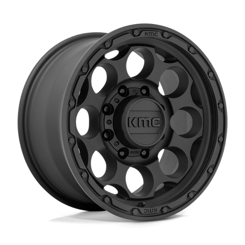 KMC KM541 DIRTY HARRY Textured Black rugged wheel for trucks and SUVs with aggressive design and off-road performance.