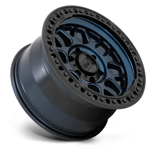 KMC KM549 GRS Midnight Blue W/ G-Black Lip wheel for trucks, Jeeps, and SUVs with aggressive style and durability.