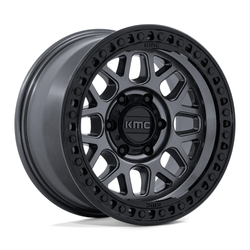KMC KM549 GRS Gloss Gunmetal W/ Gloss Black wheel