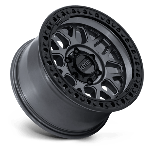 KMC KM549 GRS Gloss Gunmetal W/ Gloss Black wheel