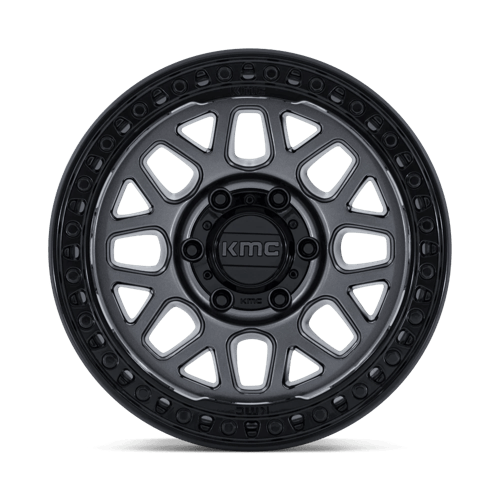KMC KM549 GRS Gloss Gunmetal W/ Gloss Black wheel