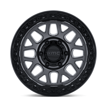KMC KM549 GRS Gloss Gunmetal W/ Gloss Black wheel