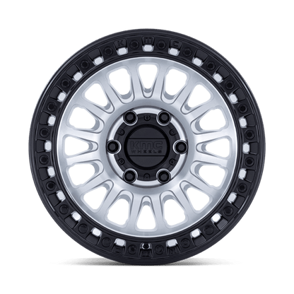KMC KM552 IMS Machined W/ Matte Black Lip wheel showcasing aggressive design for trucks and SUVs.