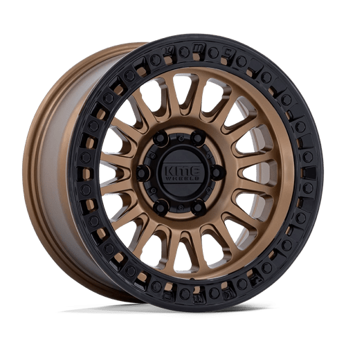 KMC KM552 IMS Matte Bronze W Gloss Black Lip wheel showcasing aggressive styling and off-road performance.