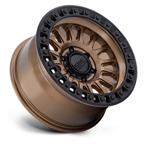 KMC KM552 IMS Matte Bronze W Gloss Black Lip wheel showcasing aggressive design and off-road performance.