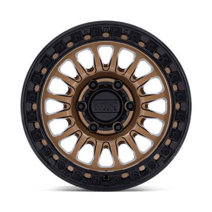 KMC KM552 IMS Matte Bronze W Gloss Black Lip wheel showcasing aggressive off-road styling.