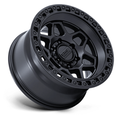 KMC KM553 TORX Matte Black W/ Gloss Black Lip showcasing its bold design and rugged features.