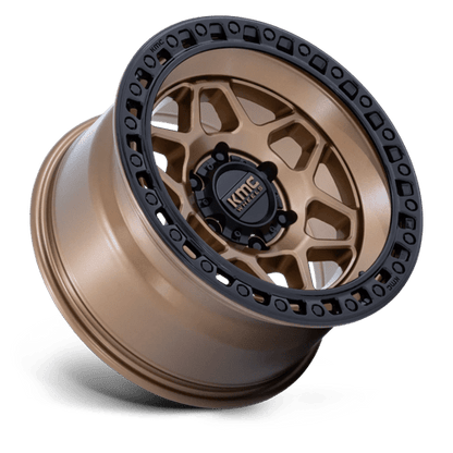 KMC KM553 TORX Matte Bronze W Gloss Black Lip wheel showcasing aggressive design and off-road performance features.