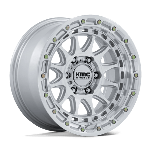 KMC KM556 CRUX Gloss Silver W/ Machined Face