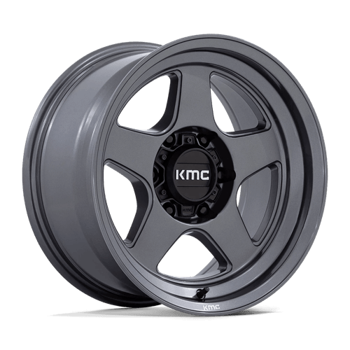 KMC KM728 LOBO Matte Anthracite wheel showcasing rugged design for trucks and SUVs.