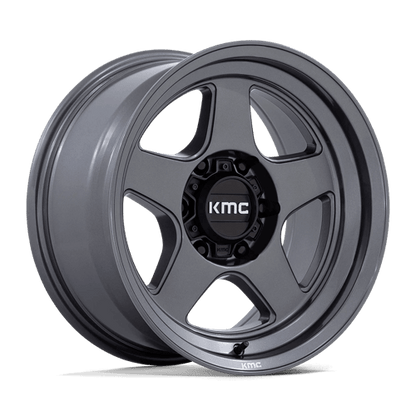 KMC KM728 LOBO Matte Anthracite wheel showcasing rugged design for trucks and SUVs.
