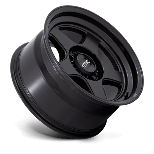 KMC KM728 LOBO Matte Black wheel showcasing rugged design and aggressive styling for off-road vehicles.