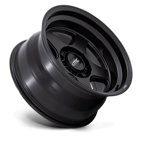 KMC KM728 LOBO Matte Black wheel showcasing rugged design and durable construction for off-road vehicles.