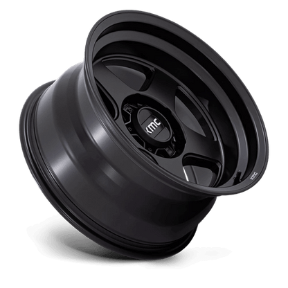 KMC KM728 LOBO Matte Black wheel showcasing rugged design and durable construction for off-road vehicles.