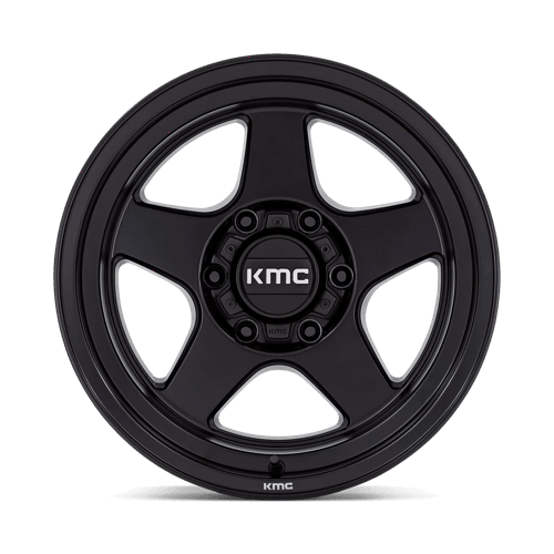KMC KM728 LOBO Matte Black wheel featuring rugged design for trucks and SUVs.