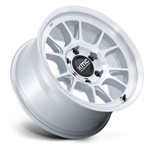 KMC KM729 RANGE Gloss Silver W/ Machined Face wheel
