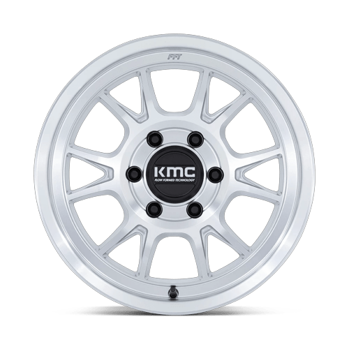 KMC KM729 RANGE Gloss Silver W/ Machined Face wheel