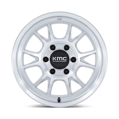 KMC KM729 RANGE Gloss Silver W/ Machined Face wheel