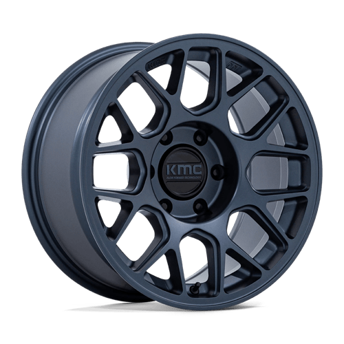 KMC KM730 HATCHET Metallic Blue wheel