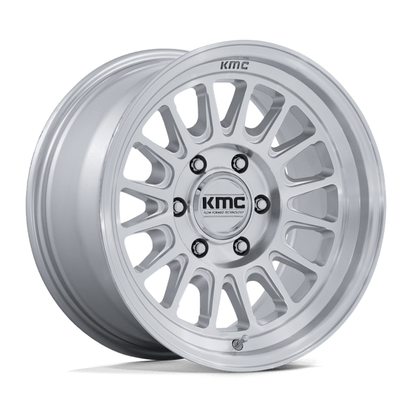 KMC KM733 IMPACT FFT Gloss Silver W/ Machined Face