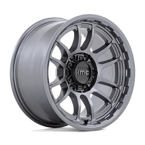 KMC KM727 WRATH Matte Anthracite wheel showcasing aggressive design and off-road capability.