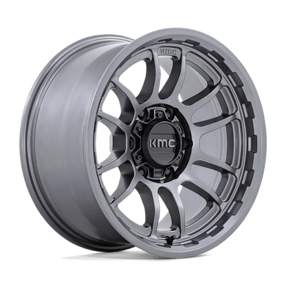KMC KM727 WRATH Matte Anthracite wheel showcasing aggressive design and off-road capability.