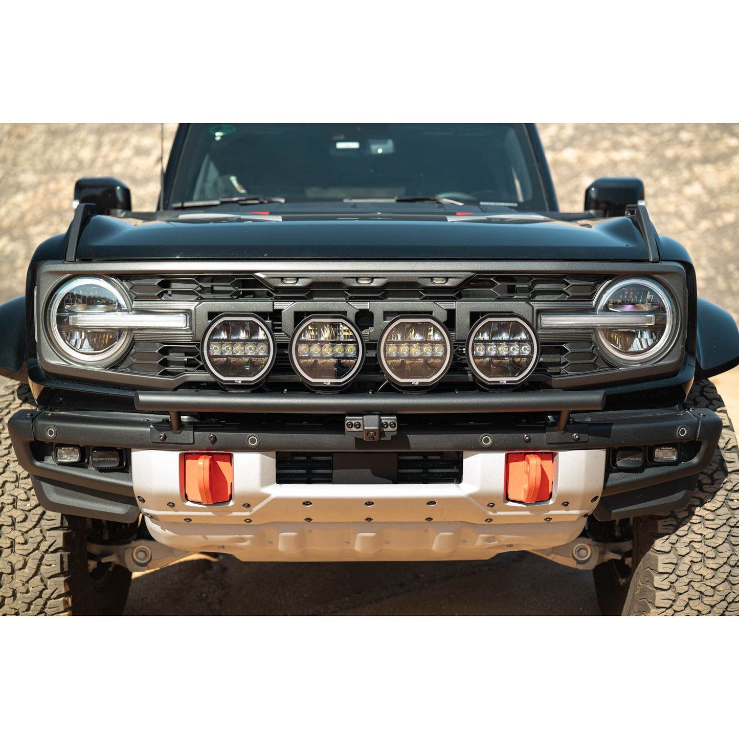 DV8 OFF-ROAD | 2021 2025 Ford Bronco Tube Push Bar  | LBBR-10