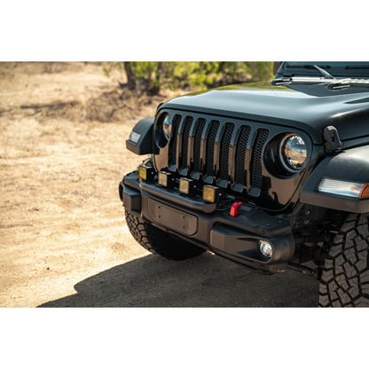 DV8 OFF-ROAD | 2018 2025 Wrangler JL Push Bar for Mopar Rubicon Steel Bumper  | LBJL-13