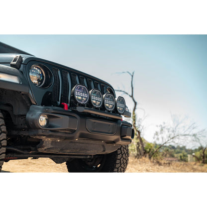 DV8 OFF-ROAD | 2018 2025 Wrangler JL Push Bar for Mopar Rubicon Steel Bumper  | LBJL-13