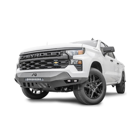 Fab Fours Vengeance Front Bumper 2 Stage Black Powder Coated Sensor Bumper w/No Guard l CS22-D5651-1