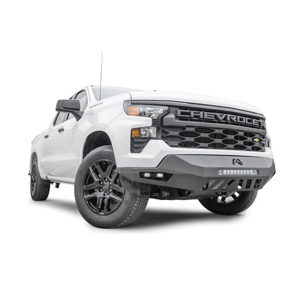 Fab Fours Vengeance Front Bumper 2 Stage Black Powder Coated Sensor Bumper w/No Guard l CS22-D5651-1