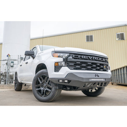 Fab Fours Vengeance Front Bumper 2 Stage Black Powder Coated Sensor Bumper w/No Guard l CS22-D5651-1