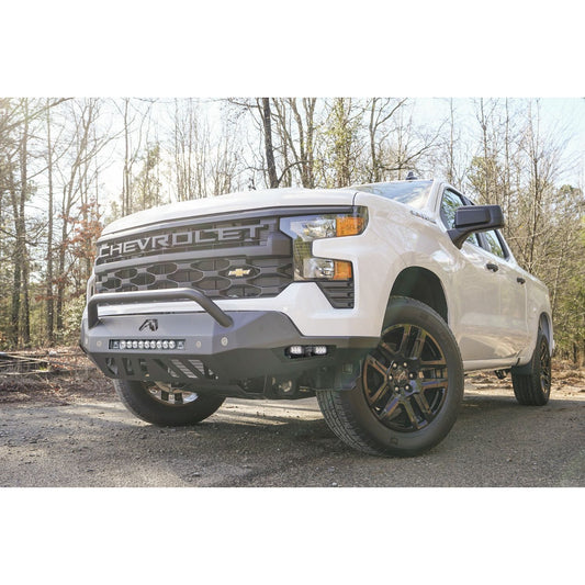 Fab Fours Vengeance Front Bumper w/Pre-Runner Guard Black For Mount LED Cube Lights l CS22-D5662-1