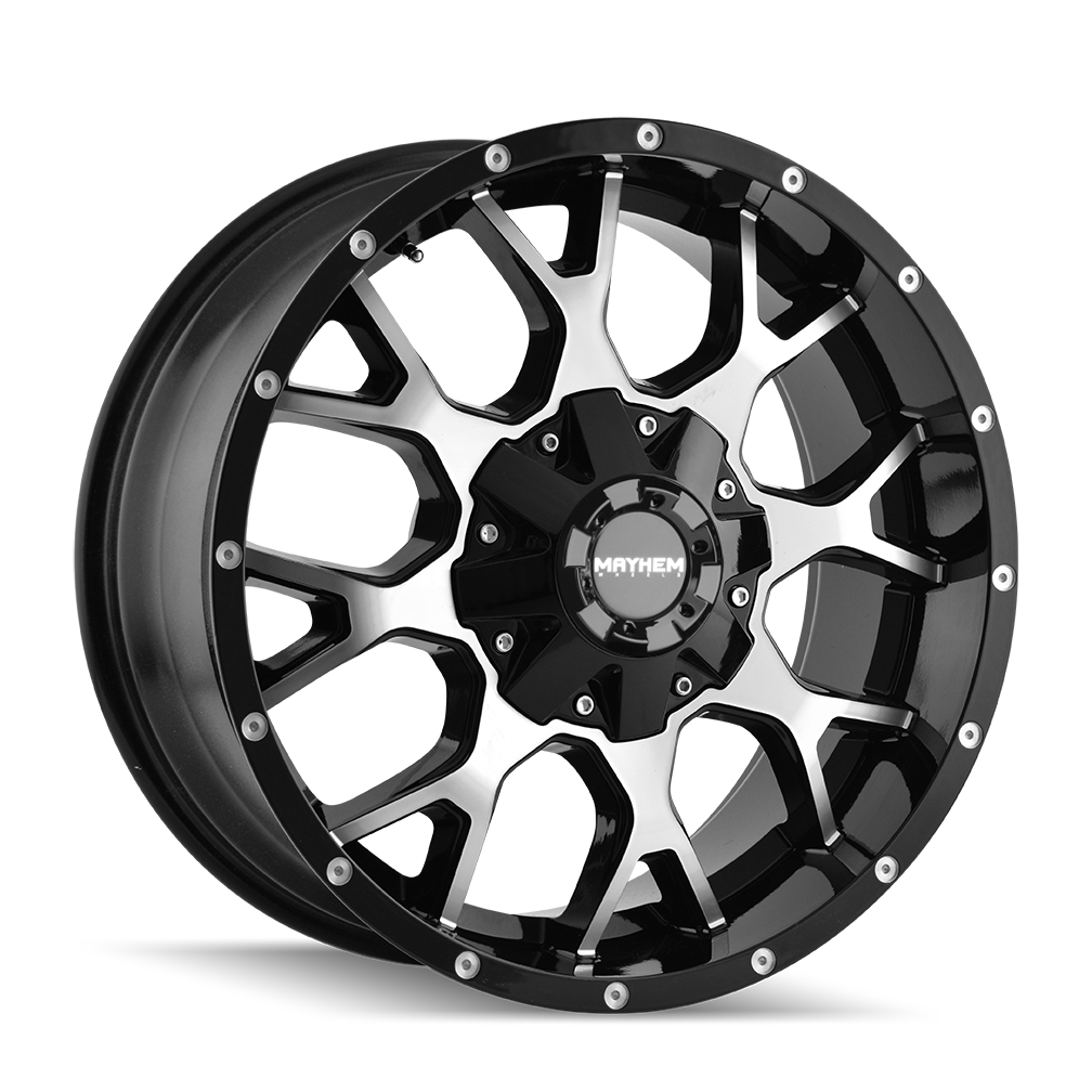 MAYHEM WARRIOR 8015 GLOSS BLACK MACHINED