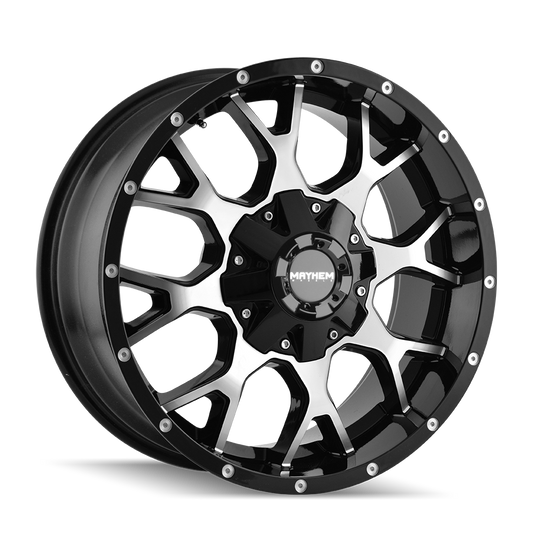 MAYHEM WARRIOR 8015 GLOSS BLACK MACHINED