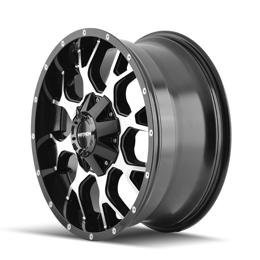 MAYHEM WARRIOR 8015 GLOSS BLACK MACHINED