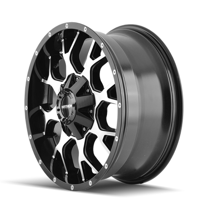 MAYHEM WARRIOR 8015 GLOSS BLACK MACHINED