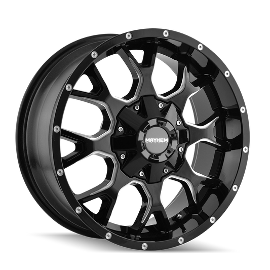 MAYHEM WARRIOR 8015 GLOSS BLACK MILLED