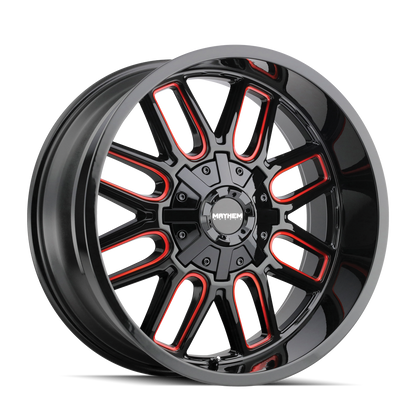 MAYHEM COGENT 8107 GLOSS BLACK MILLED PRISM RED