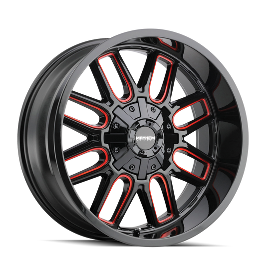 MAYHEM COGENT 8107 GLOSS BLACK MILLED PRISM RED
