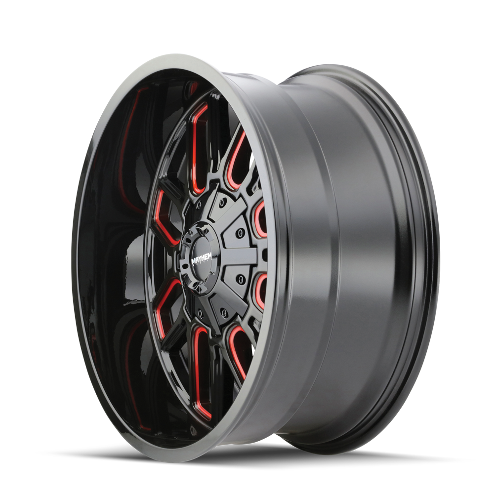 MAYHEM COGENT 8107 GLOSS BLACK MILLED PRISM RED