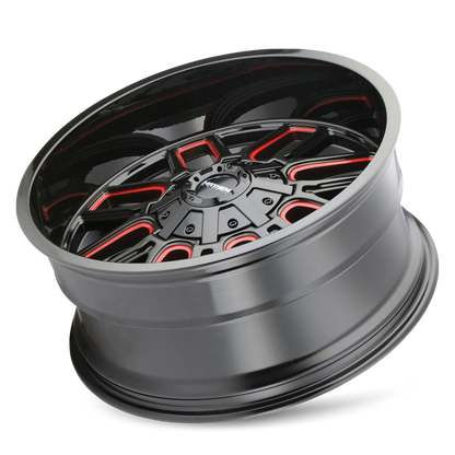 MAYHEM COGENT 8107 GLOSS BLACK MILLED PRISM RED