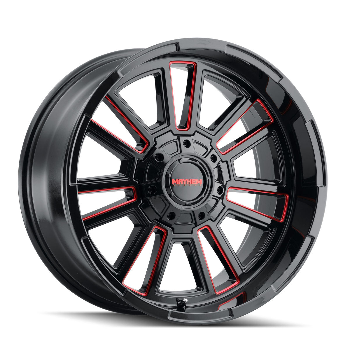 MAYHEM APOLLO 8115 GLOSS BLACK MILLED PRISM RED
