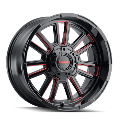 MAYHEM APOLLO 8115 GLOSS BLACK MILLED PRISM RED