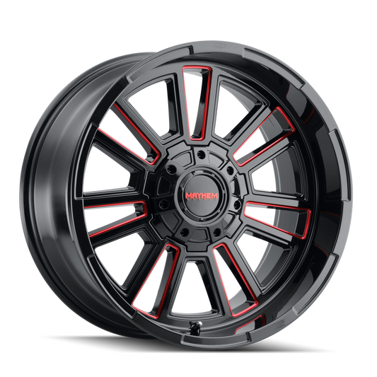 MAYHEM APOLLO 8115 GLOSS BLACK MILLED PRISM RED