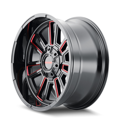 MAYHEM APOLLO 8115 GLOSS BLACK MILLED PRISM RED
