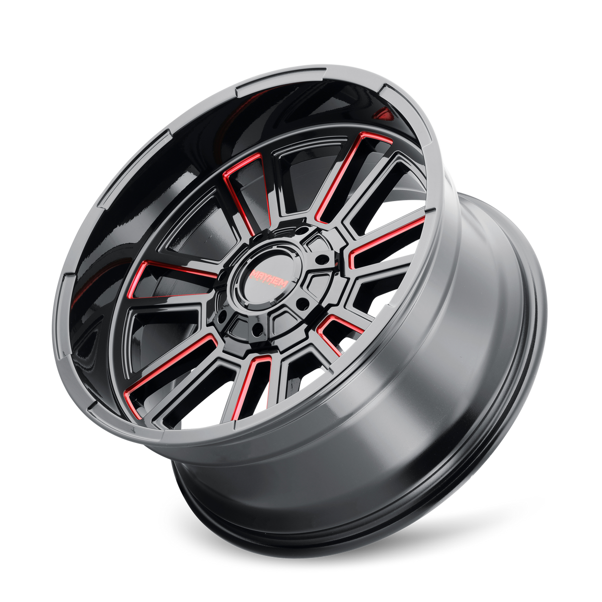 MAYHEM APOLLO 8115 GLOSS BLACK MILLED PRISM RED