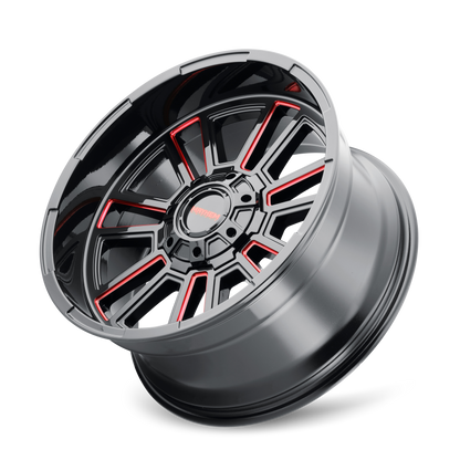 MAYHEM APOLLO 8115 GLOSS BLACK MILLED PRISM RED