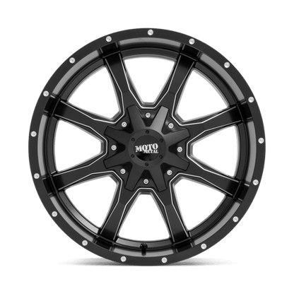 Moto Metal MO970 Semi Gloss Black Milled wheel showcasing bold design and rugged performance.